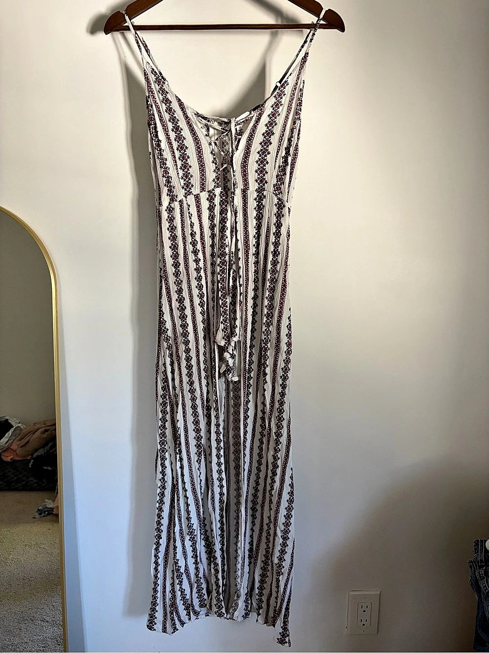 LF Floral High Low Romper Dress